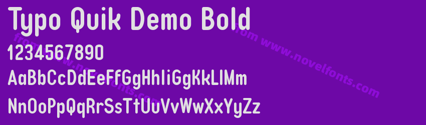 Typo Quik Demo BoldPreview