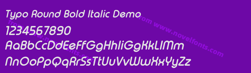 Typo Round Bold Italic DemoPreview