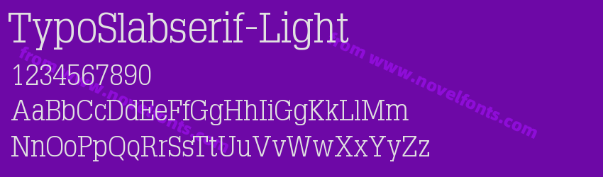 TypoSlabserif-LightPreview