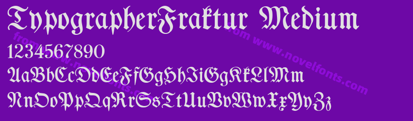 TypographerFraktur MediumPreview