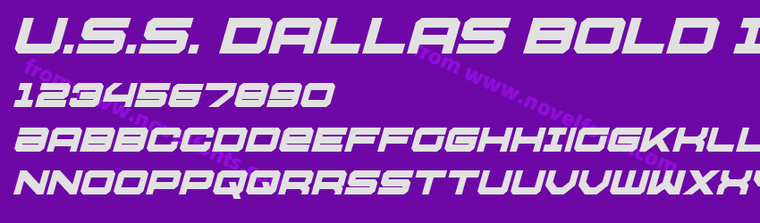 U.S.S. Dallas Bold ItalicPreview