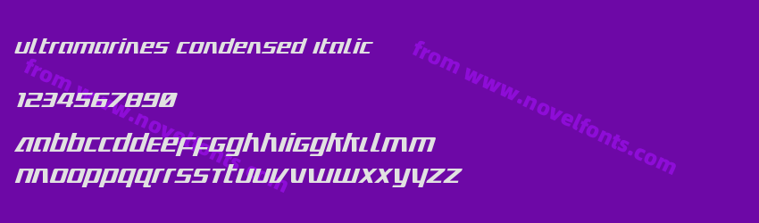 Ultramarines Condensed ItalicPreview