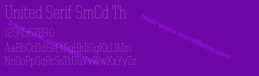 United Serif Semi Cond ThinPreview