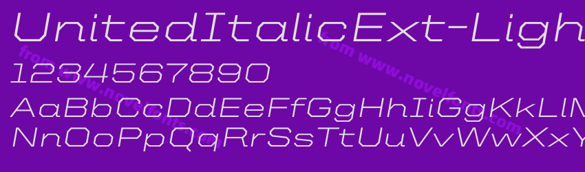 UnitedItalicExt-LightPreview