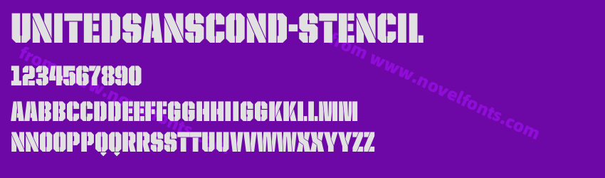 United Sans Cond StencilPreview