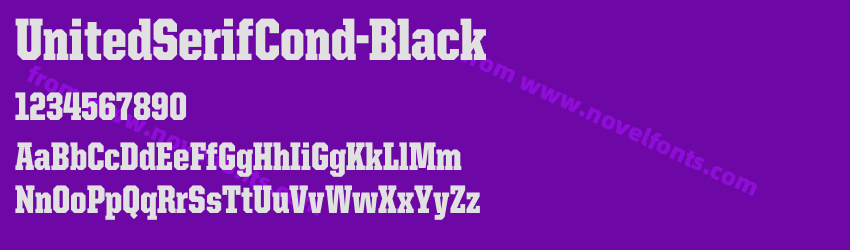 United Serif Cond BlackPreview