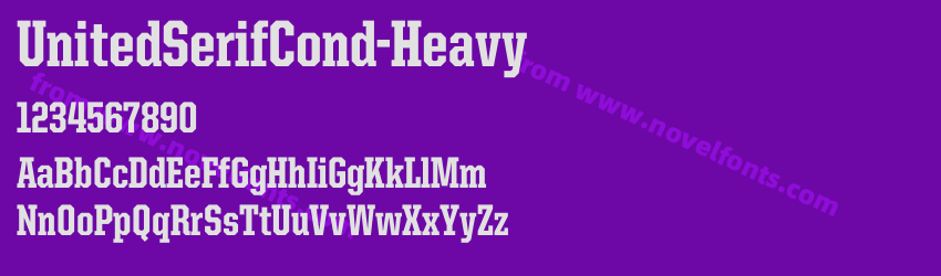 United Serif Cond HeavyPreview