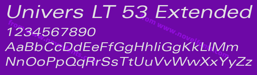 Univers LT 53 ExtendedPreview