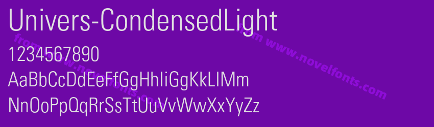 Univers-CondensedLightPreview