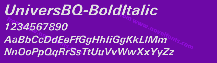 UniversBQ-BoldItalicPreview