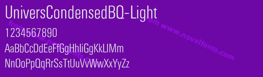 UniversCondensedBQ-LightPreview