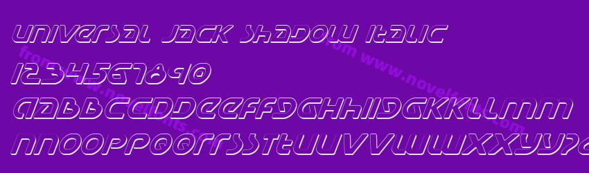 Universal Jack Shadow ItalicPreview