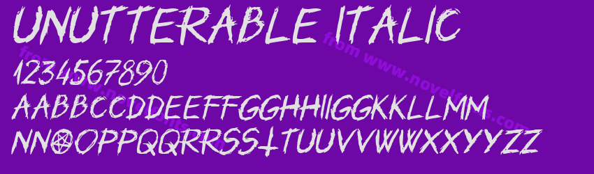 Unutterable ItalicPreview