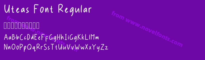 Uteas Font RegularPreview