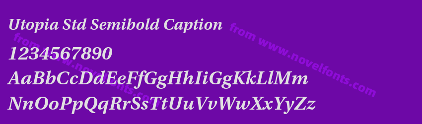 Utopia Std Semibold CaptionPreview