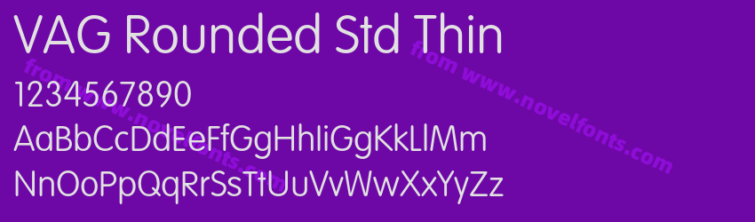 VAG Rounded Std ThinPreview