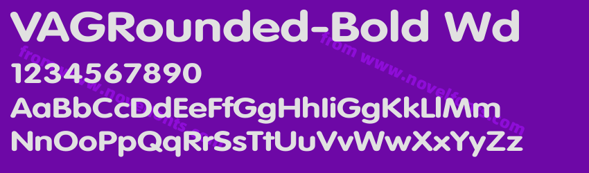 VAGRounded-Bold WdPreview