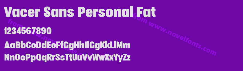 Vacer Sans Personal FatPreview