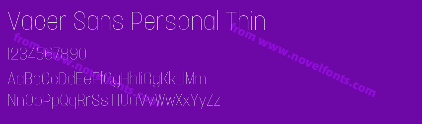 Vacer Sans Personal ThinPreview