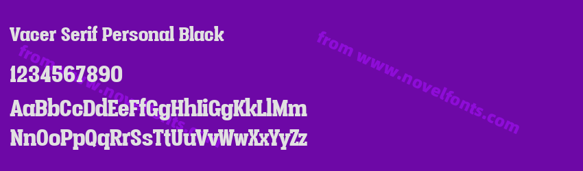 Vacer Serif Personal BlackPreview