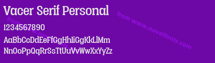 Vacer Serif PersonalPreview