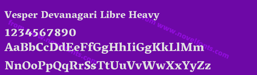 Vesper Devanagari Libre HeavyPreview