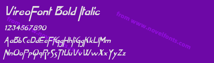 VireoFont Bold ItalicPreview