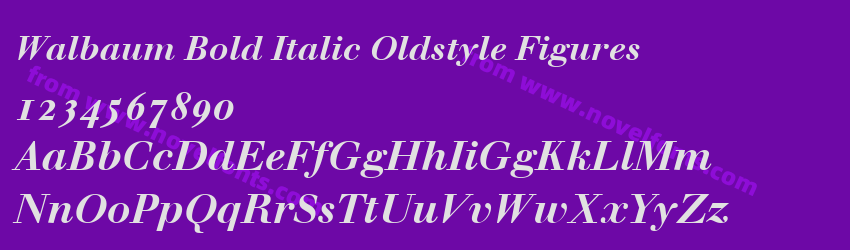 Walbaum Bold Italic Oldstyle FiguresPreview