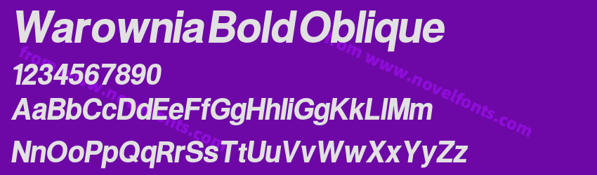 Warownia Bold ObliquePreview