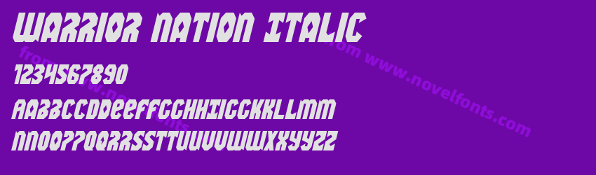 Warrior Nation ItalicPreview