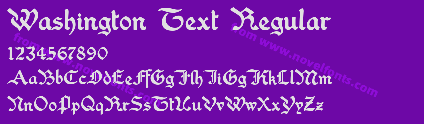 Washington Text RegularPreview