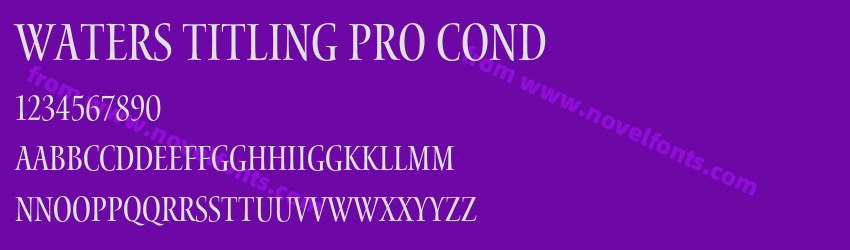 Waters Titling Pro CondPreview