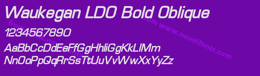 Waukegan LDO Bold ObliquePreview