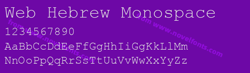 Web Hebrew MonospacePreview