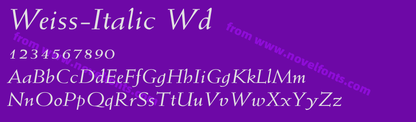 Weiss-Italic WdPreview