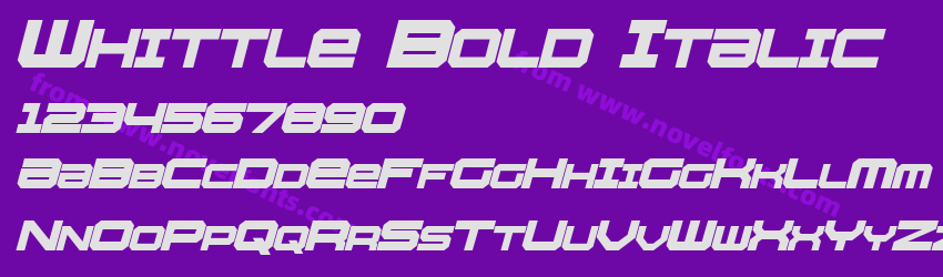 Whittle Bold ItalicPreview