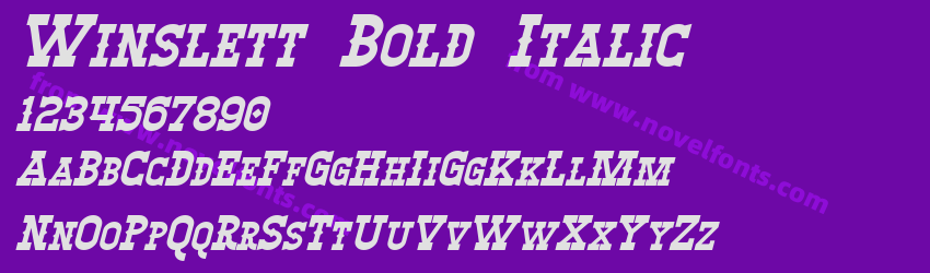 Winslett Bold ItalicPreview