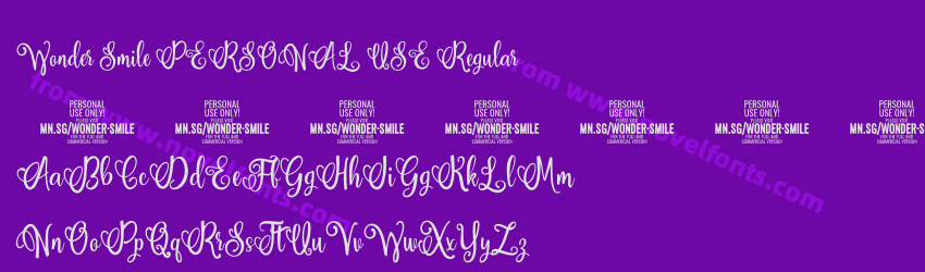 Wonder Smile PERSONAL USE RegularPreview