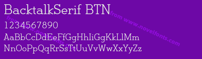 BacktalkSerif BTNPreview