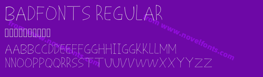 Badfonts RegularPreview