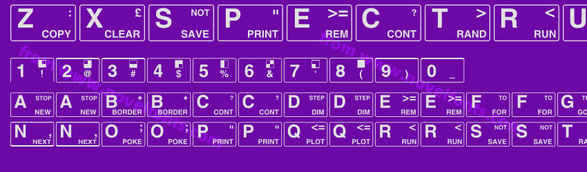 ZXSpectrum KeyboardPreview