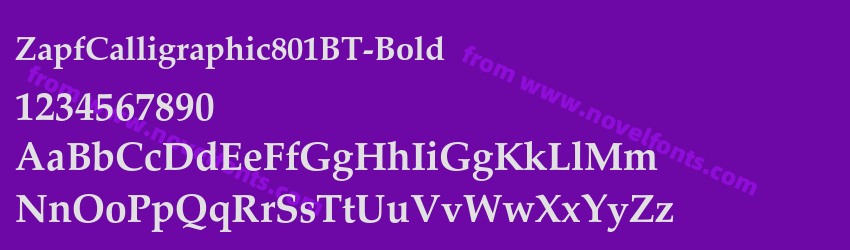 ZapfCalligraphic801BT-BoldPreview