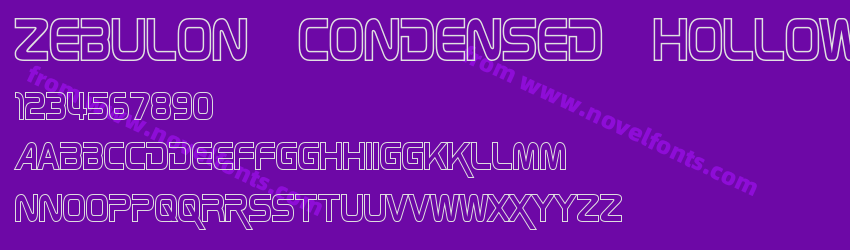 Zebulon Condensed HollowPreview