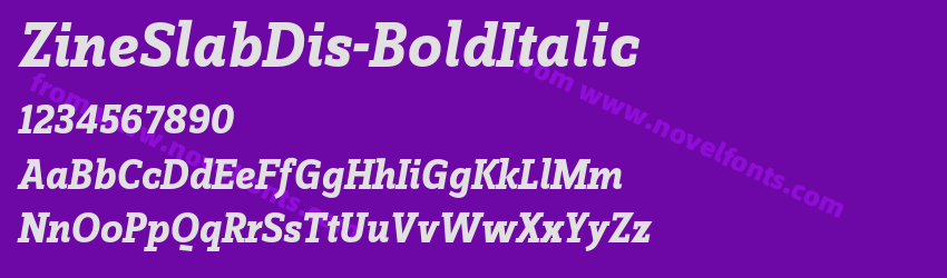 ZineSlabDis-BoldItalicPreview