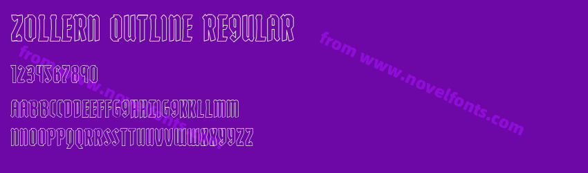 Zollern Outline RegularPreview