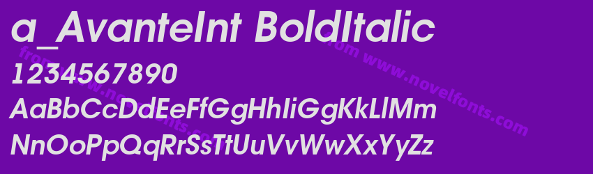 a_AvanteInt BoldItalicPreview