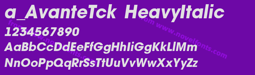 a_ Avante Tck Heavy ItalicPreview