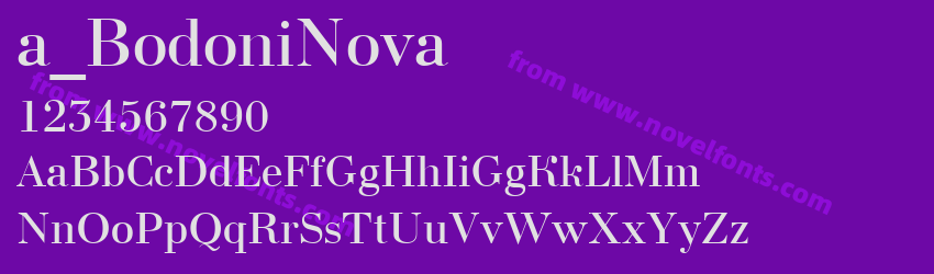 a_ Bodoni NovaPreview