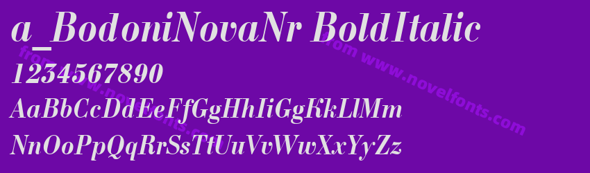 a_ Bodoni Nova Nr Bold ItalicPreview