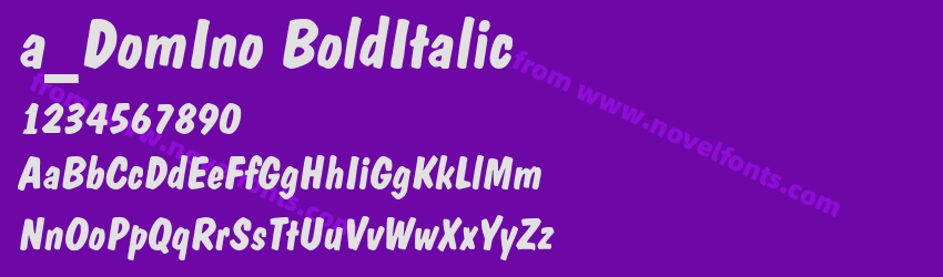 a_ Dom Ino Bold ItalicPreview